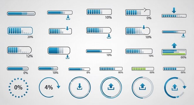 Digital Progress: A Symphony of Loading Bars