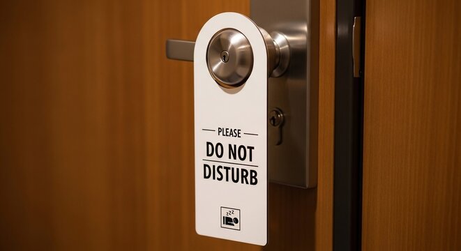 A Quiet Retreat: Door Hanger's Plea
