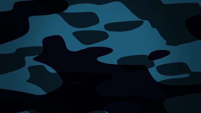 Blue camouflage animated background seamless loop video