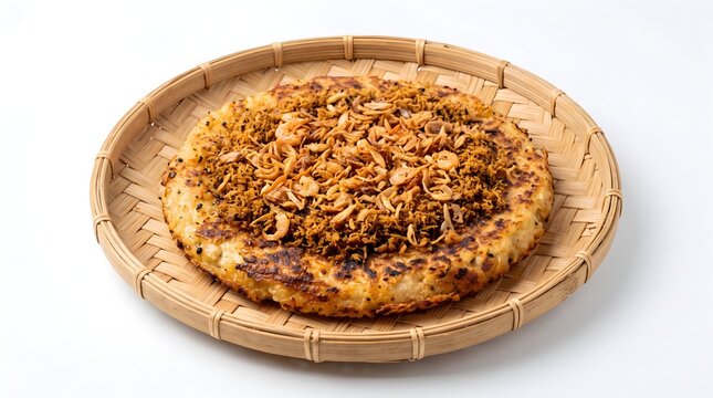 Kerak Telor Betawi Egg Rice Cake with Coconut and Fried Shallots