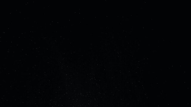 Starry night sky timelapse with glittering stars in deep space 4K
