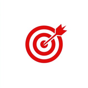 Dartboard target with arrow with transparent background