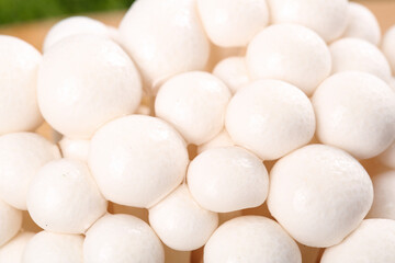 Fresh White Jade Mushrooms from Yunnan - Delicious Edible Fungi for Gourmet Cooking © NgoVan