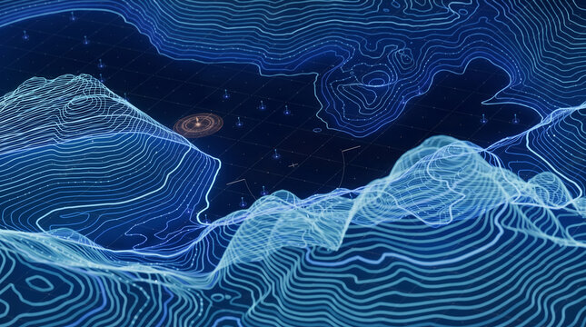 global network of interconnected business hubs with lines and data flowing between them