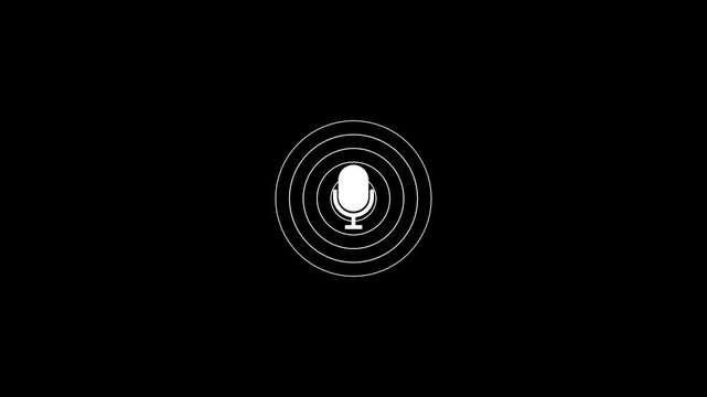 Glowing white concentric circles with white cross symbol on dark background glowing rings abstract modern style
