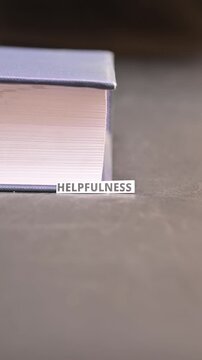 Helpfulness Word Concept Representing Assistance Compassion and Positive Action