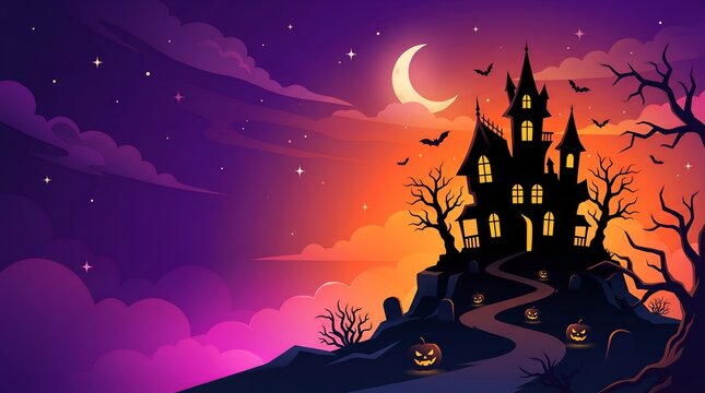 Haunted House Halloween Video Cover Design