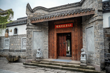 Fototapeta premium Mochou Village Historic Architecture, Zhongxiang, Hubei, China