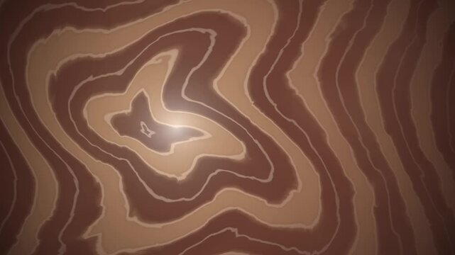 Abstract brown topography line pattern animation loop for video background 4K