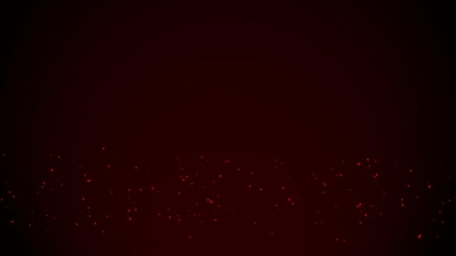 Abstract glowing red particles shimmering against a dark maroon background creating a vibrant fiery effect