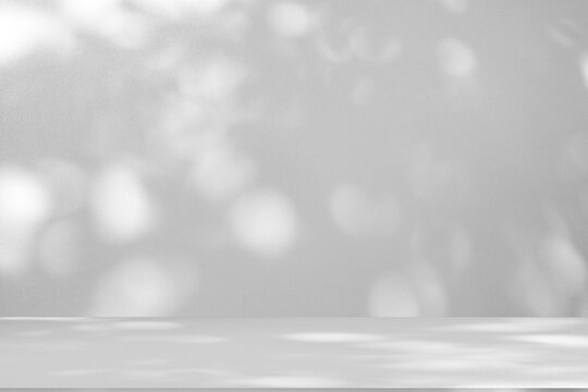 Wall interior background, studio and backdrops show products.with shadow from window color white and grey. background for text insertion and presentation product	