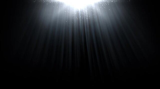 Lens Flare Magical Flash Light with Bright Sunlight and a Realistic Lens Flare Animation. Optical Rays, 4k Loop Rotating Flickering Glow Star Lights Optical Shiny Lighting Lamp Rays Effect