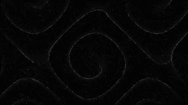 Abstract dark background with thin glowing silver lines