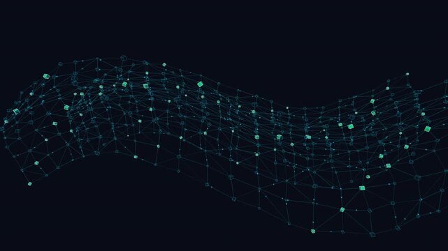 Data lattice nodes reorganize in a seamless network