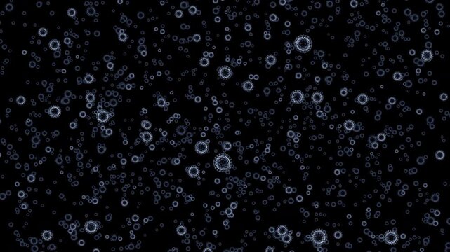 Dynamic video footage of bacteria, viruses, single-celled organisms, and medical applications.