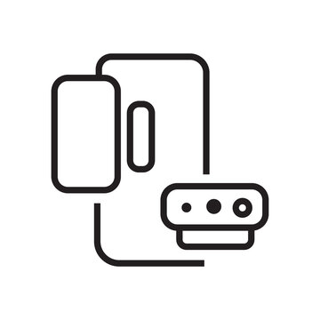 Smartphone camera lens module icon