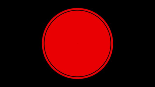 grunge circle, grunge round shape, grunge banner - Color circle brush stroke with black color isolated