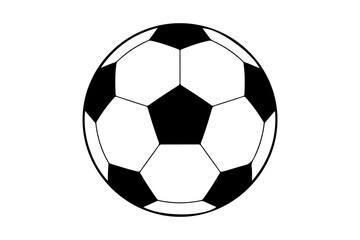 Fototapeta premium Traditional Black Soccer football Icon