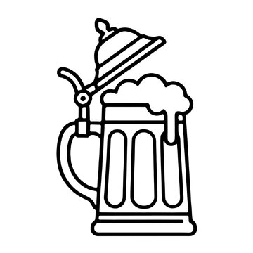 mug of beer icon isolated PNG transparent
