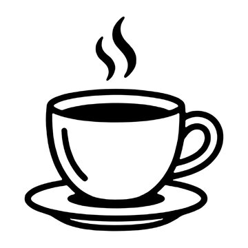 cup of coffee icon isolated PNG transparent