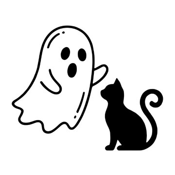 ghost and car icon isolated PNG transparent