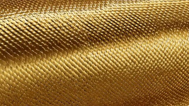 Golden Textured Fabric: A close-up shot of a golden fabric with a unique diamond pattern, showcasing its luxurious texture and shimmering finish.