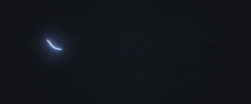 Cinematic Widescreen Electric Blue Global Signal Anamorphic Loop