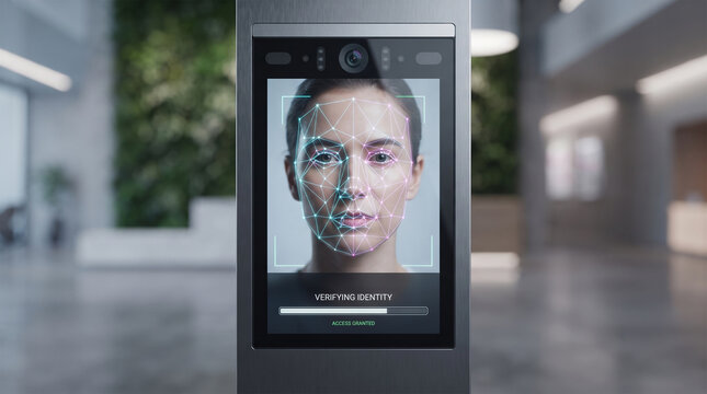 Facial recognition identity verification kiosk