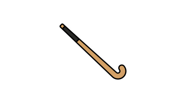 Hockey Stick Icon - Field Hockey Wooden Sports Vector