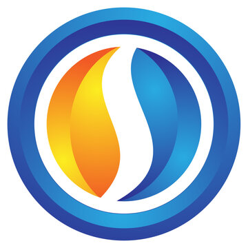 3D later letter S logo design and branding