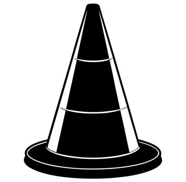 traffic cones vector illustration