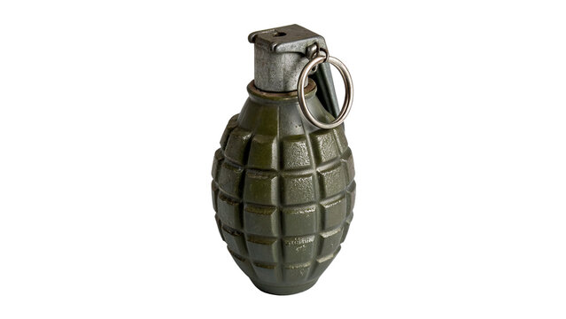 Green military hand grenade explosive weapon tactical defense combat army gear