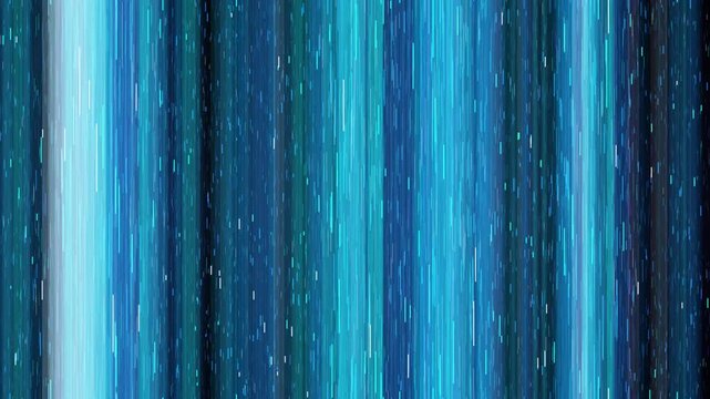 Abstract blue digital technology rain lines motion graphic background video loop 4K