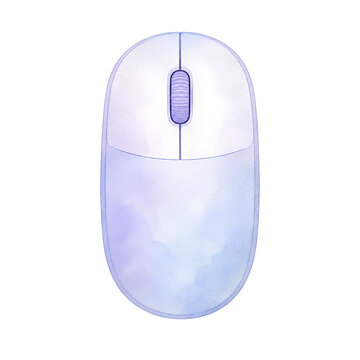 Computer mouse icon on a transparent background