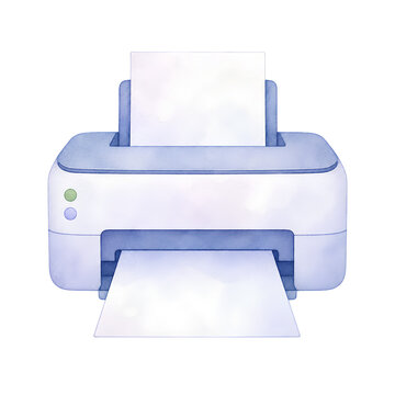 printer icon on a transparent background