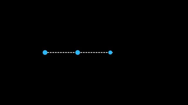 Minimalist Blue Circle Progress Path 2D Motion Graphics Animation Background