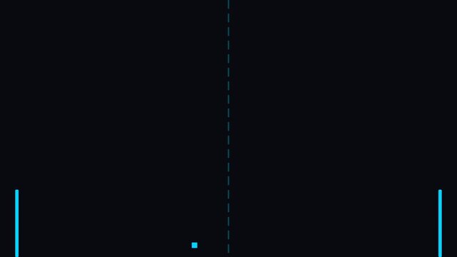 Retro 8-Bit Pong Video Game Background Loop