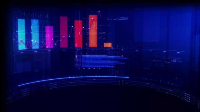 Futuristic global financial data visualization, world map and digital globe with candlestick chart, stock trading analytics, forex market dashboard, fintech infographic, big data interface