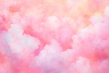 Fototapeta premium Soft pink cloudy sky