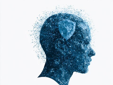 Digital Human Brain Protection Concept with AI Cybersecurity Shield