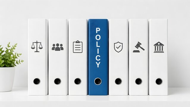 Corporate Policy Binder Emphasized Among Legal and Compliance Regulatory Document Folders