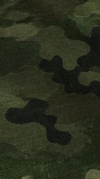 Military Camouflage Fabric Texture Background Close Up.