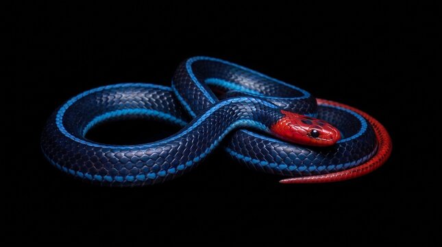 Blue Malayan coral snake