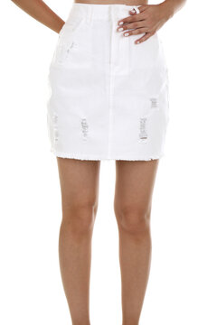 Fashion photoshoot in a studio with a white background for e-commerce