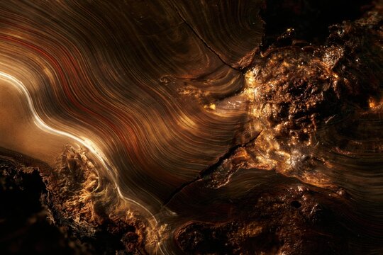 Sawn juniper wood surface with a dense knot and swirling grain, showing rustic textures and deep chestnut tones for woodworking and organic design backgrounds