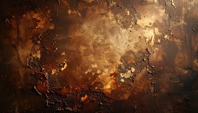 A textured abstract background with shades of brown and gold.