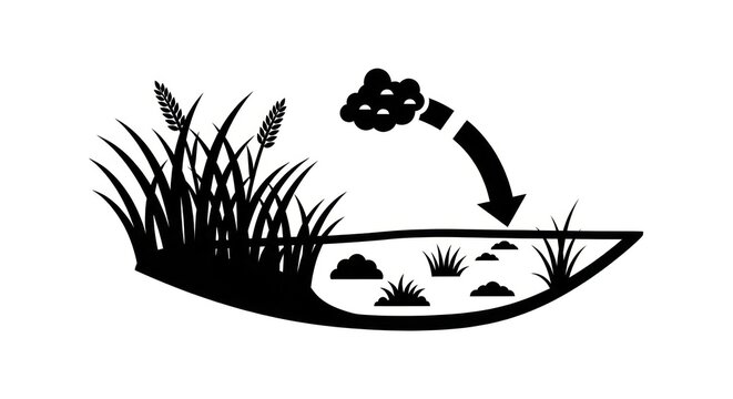 Pollution in a pond ecosystem.