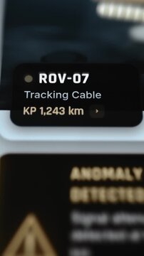 Vertical ROV-07 Tracker Marks KP 1243