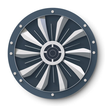 Industrial ventilation fan turbine wheel mechanical turbine blades engineering equipment design with ventilation mechanical engineering industrial
