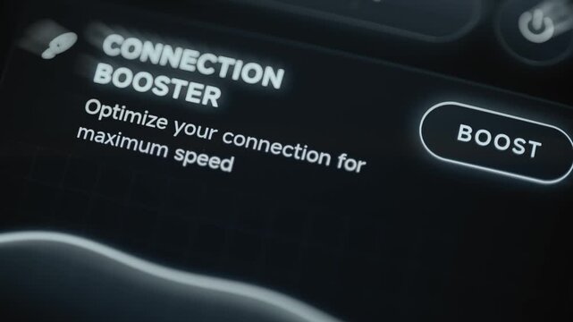 Interactive Connection booster optimizes VPN speed automatically